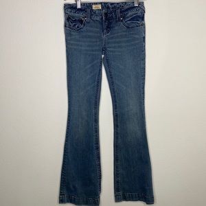 Free People Low Rise Flare Jeans 27
